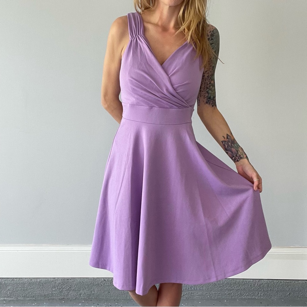 Grace Karin Flare Party Dress Wrap Bodice